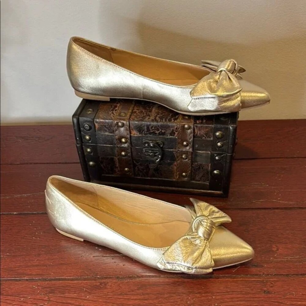 Jack Rogers Debra Bow Ballet Flats 9.5" - Like New